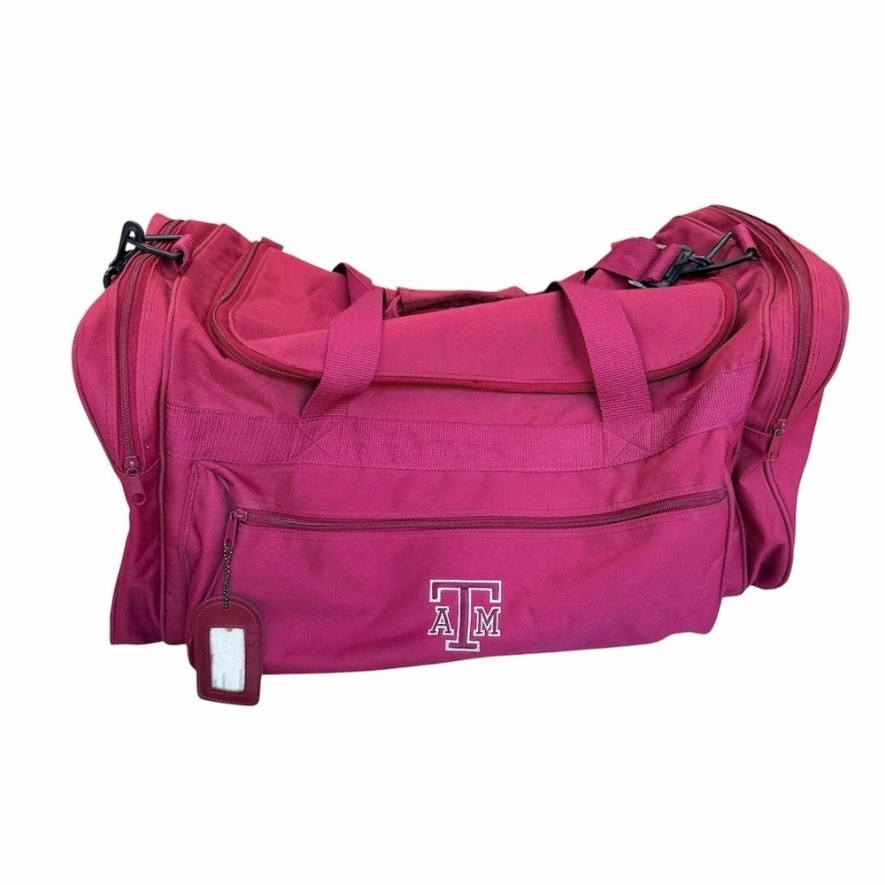Vintage Ducks Unlimited Texas A&M Aggies Maroon Duffle Bag Gym Travel Luggage